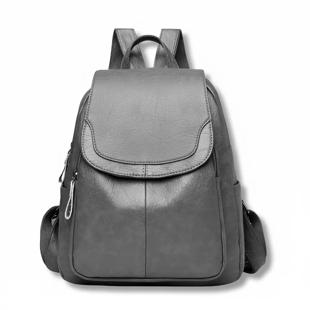Anti-Diebstahl-Rucksack für Damen – Geprägtes PU-Leder mit verstecktem Reißverschluss