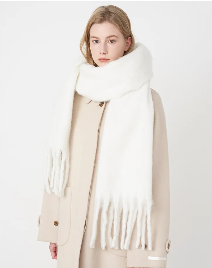 Premium Cashmere Winter Scarf – Ultra-Soft Oversized Wrap for Women, 10 Colors, 94 Inch Length | Thomler