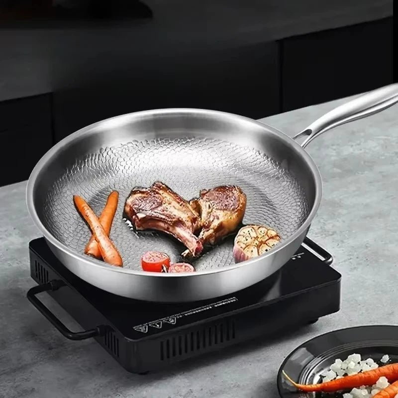 Hammered Titanium Nonstick Skillet for Induction – Chemical-Free Cooking Pan | Thomler