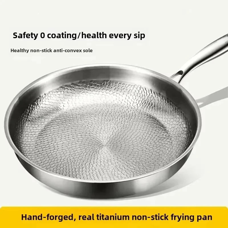 Hammered Titanium Nonstick Skillet for Induction – Chemical-Free Cooking Pan | Thomler