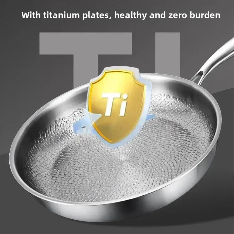 Hammered Titanium Nonstick Skillet for Induction – Chemical-Free Cooking Pan | Thomler