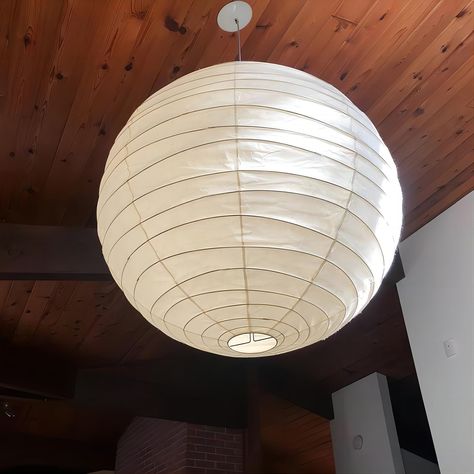 Sphere Paper Lantern Ceiling Light for Dining & Living Space – Asian-Inspired Hanging Fixture with E27 LED Bulb | Thomler