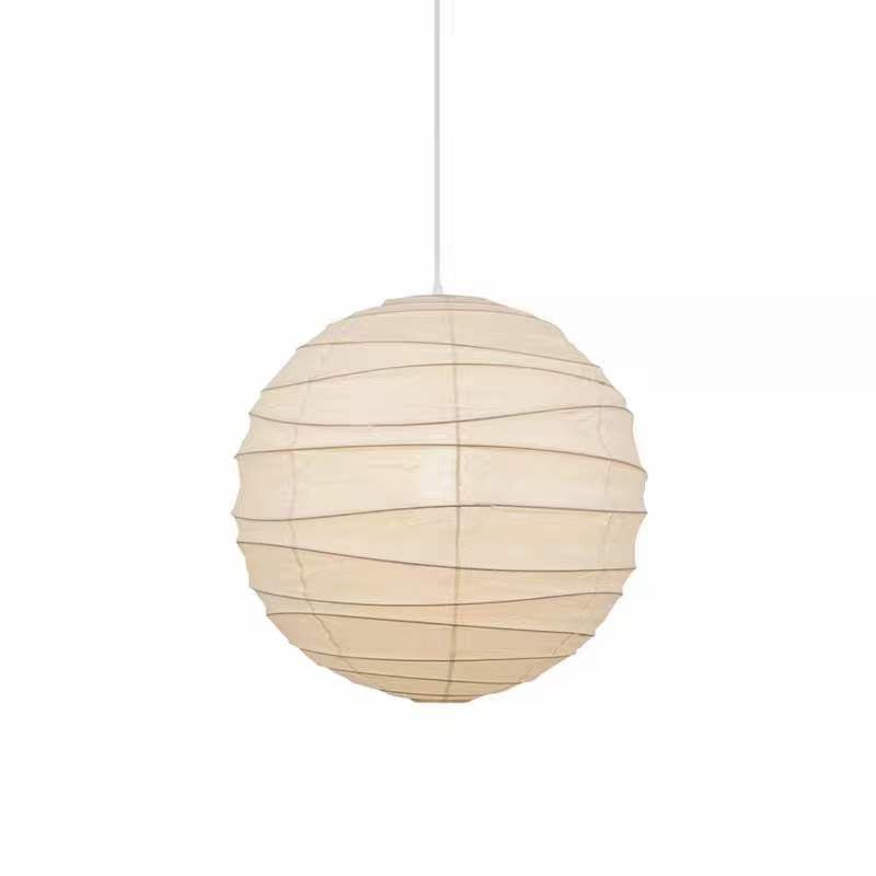 Sphere Paper Lantern Ceiling Light for Dining & Living Space – Asian-Inspired Hanging Fixture with E27 LED Bulb | Thomler