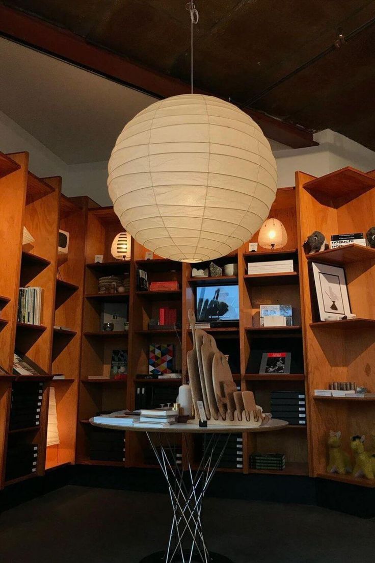 Sphere Paper Lantern Ceiling Light for Dining & Living Space – Asian-Inspired Hanging Fixture with E27 LED Bulb | Thomler