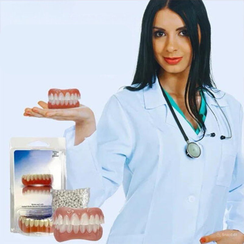 Flexible Denture Cushion Kit – Soft Silicone Comfort Liner for Upper & Lower Dentures – Pain-Free Fit | Thomler