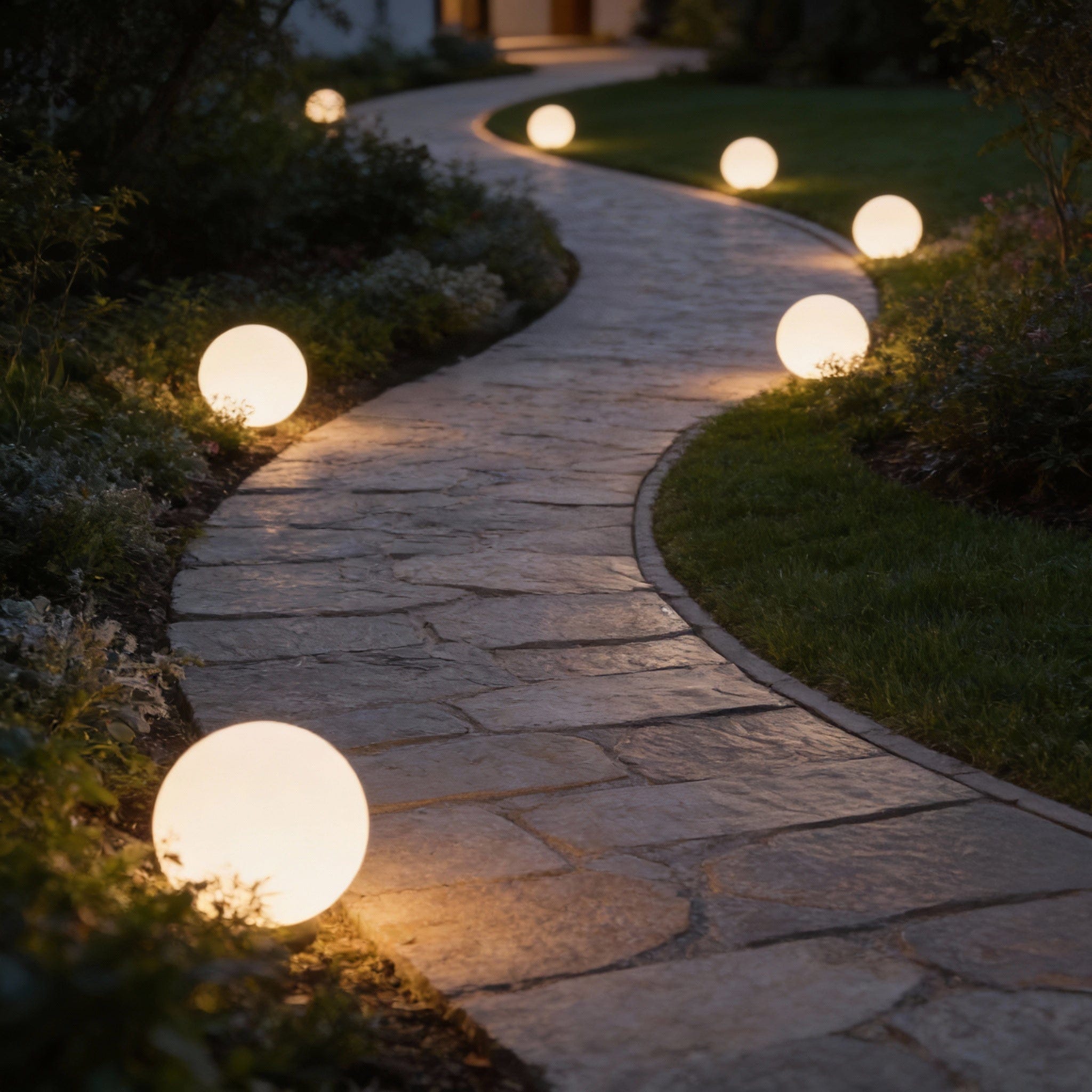 Portable LED Orb Lamp with Remote Control 4-Color Modes 10-20 in Rechargeable Cordless Sphere Light for Living Room Bedroom Bedside Nightsta | Thomler