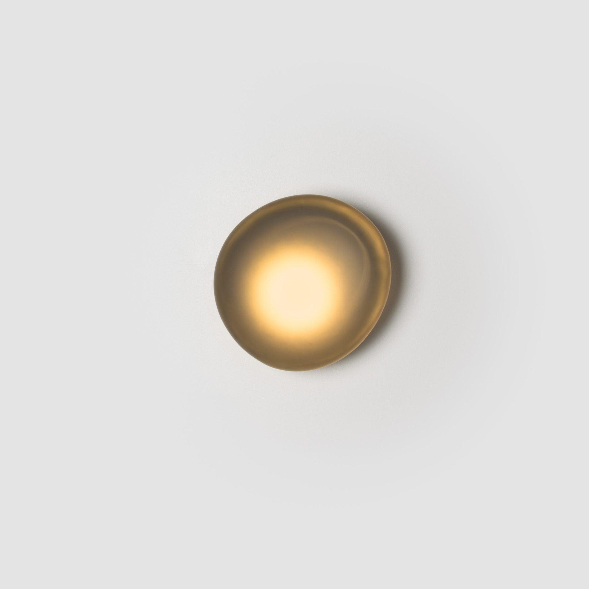 Pebble Glass Wall Lamp 8.6 in LED Indoor Wall Ceiling Light Sculptural Modern Fixture Ambient Lighting | Thomler