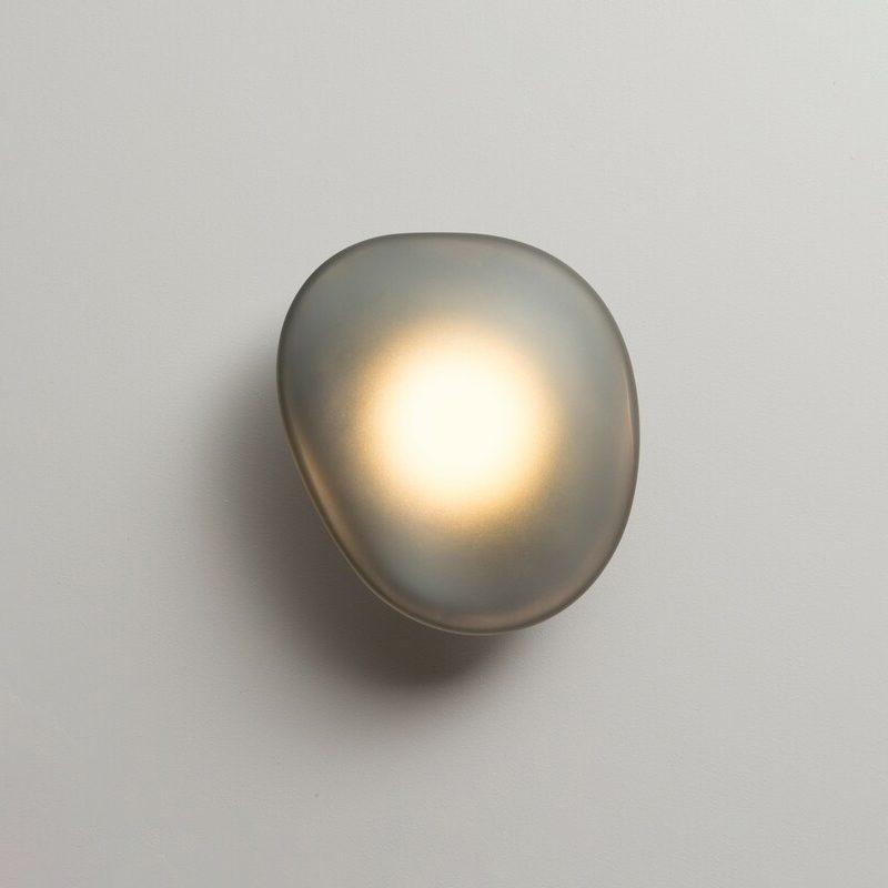 Pebble Glass Wall Lamp 8.6 in LED Indoor Wall Ceiling Light Sculptural Modern Fixture Ambient Lighting | Thomler