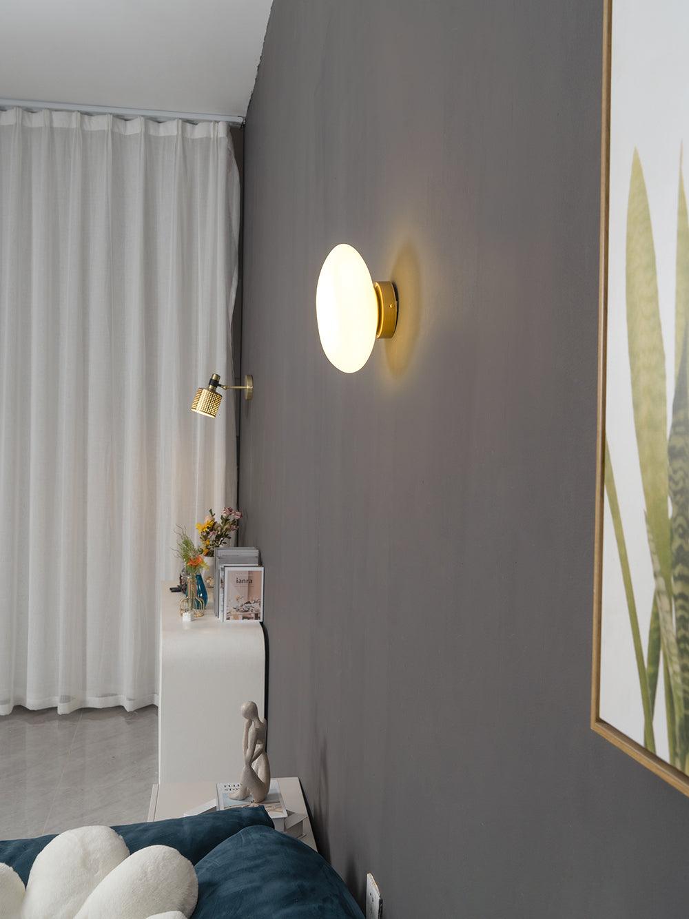 Pebble Glass Wall Lamp 8.6 in LED Indoor Wall Ceiling Light Sculptural Modern Fixture Ambient Lighting | Thomler