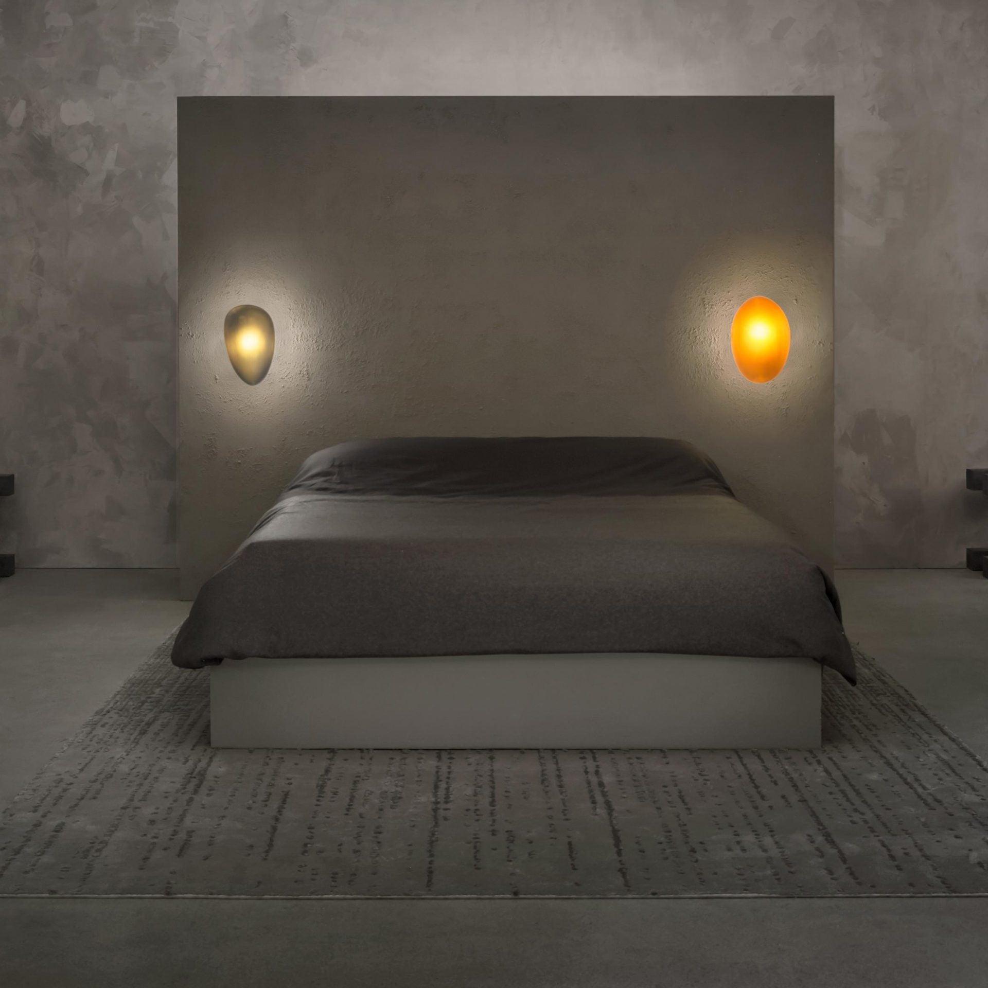 Pebble Glass Wall Lamp 8.6 in LED Indoor Wall Ceiling Light Sculptural Modern Fixture Ambient Lighting | Thomler