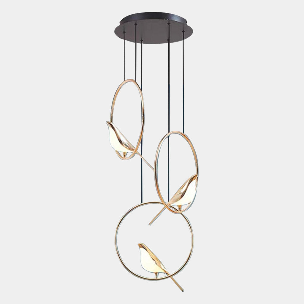 Chandelier Pendant Light Zinc Alloy 35 in Black Gold Living Room Bedroom Dining Room Ceiling Lighting Modern Nordic Style | Thomler