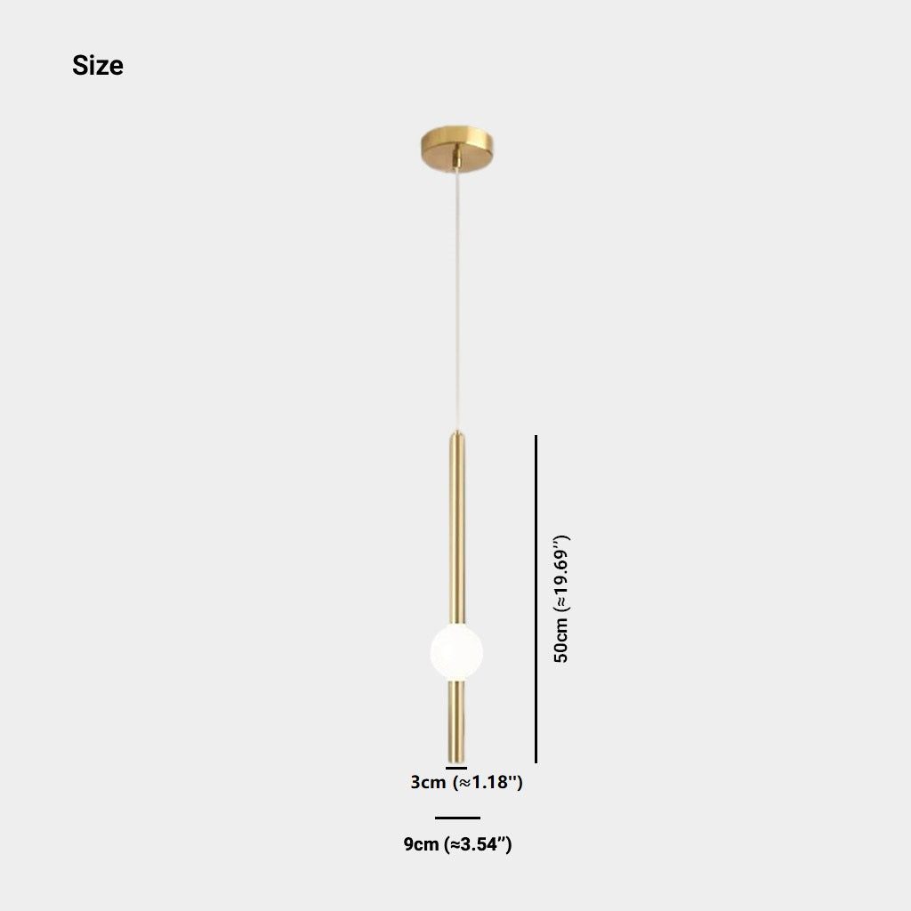 Pendant Light Iron LED 19.7 in Adjustable Modern Bedroom Dining Room Lighting Fixture Contemporary Linear Design | Thomler