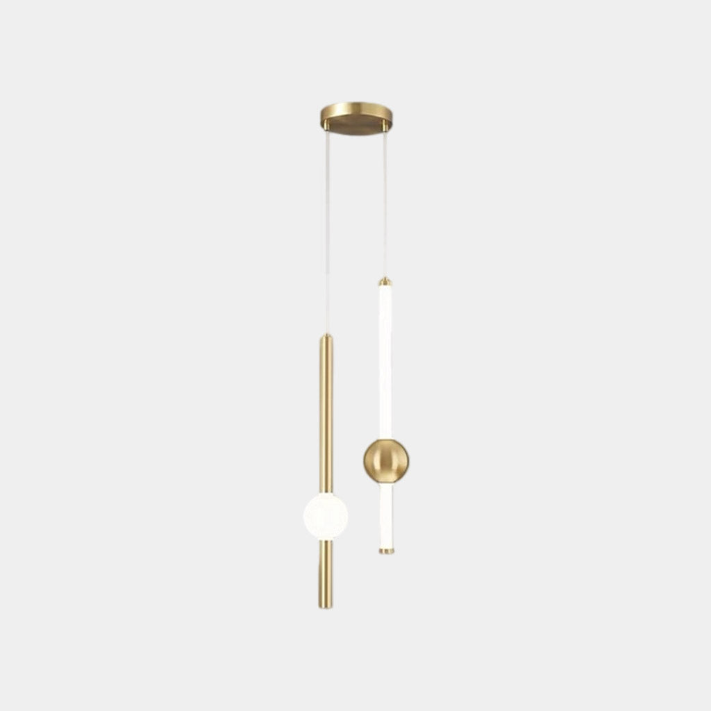 Pendant Light Iron LED 19.7 in Adjustable Modern Bedroom Dining Room Lighting Fixture Contemporary Linear Design | Thomler