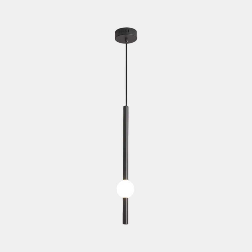 Pendant Light Iron LED 19.7 in Adjustable Modern Bedroom Dining Room Lighting Fixture Contemporary Linear Design | Thomler