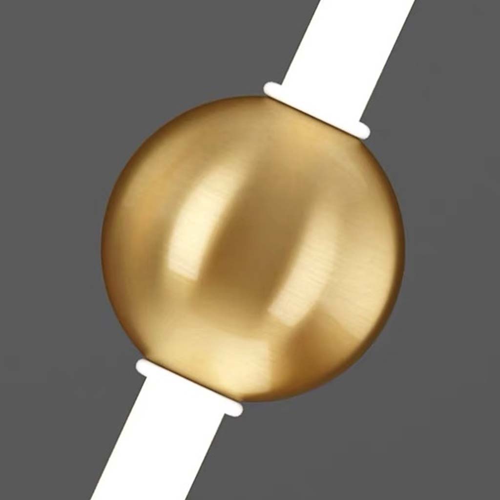 Pendant Light Iron LED 19.7 in Adjustable Modern Bedroom Dining Room Lighting Fixture Contemporary Linear Design | Thomler