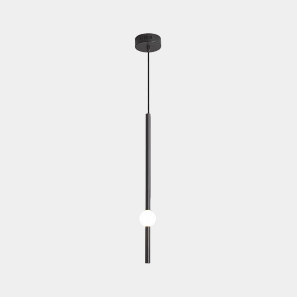 Pendant Light Iron LED 19.7 in Adjustable Modern Bedroom Dining Room Lighting Fixture Contemporary Linear Design | Thomler