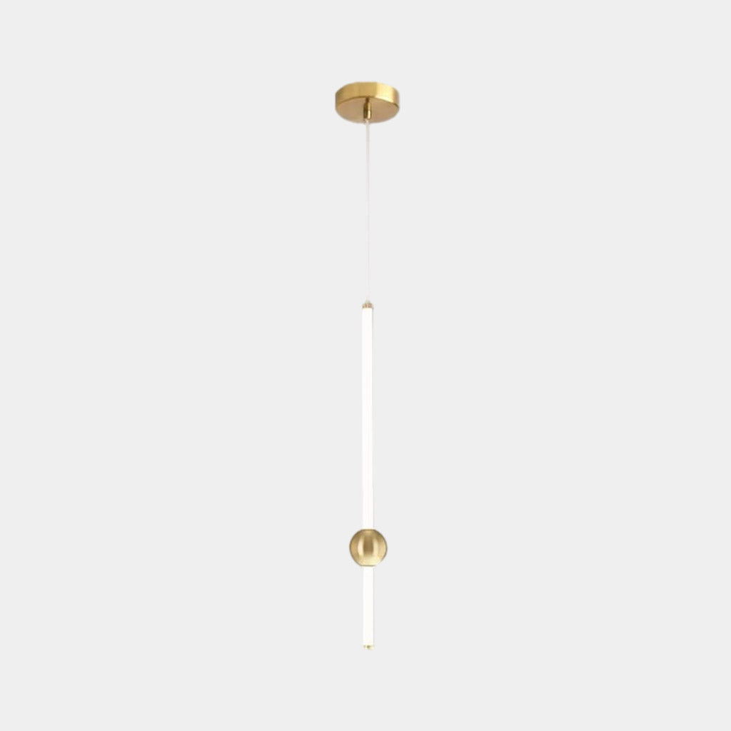 Pendant Light Iron LED 19.7 in Adjustable Modern Bedroom Dining Room Lighting Fixture Contemporary Linear Design | Thomler