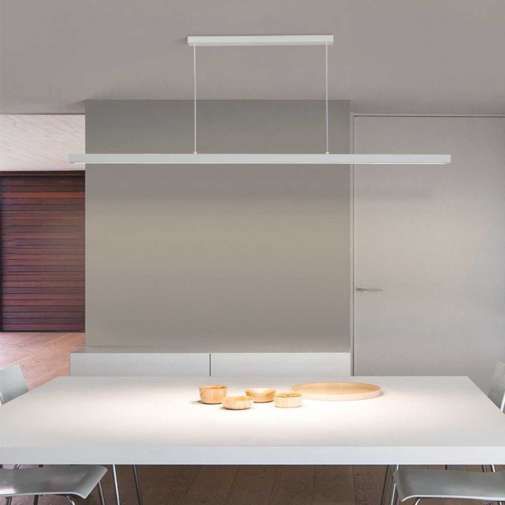 Pendant Light Aluminum Linear 31.5 in Adjustable Modern Dining Room Kitchen Office Ceiling Lamp | Thomler