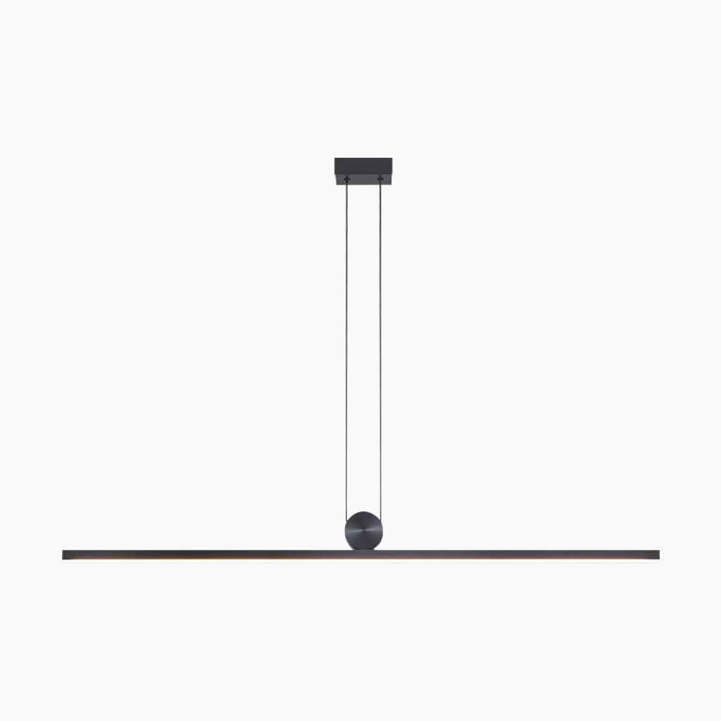 Pendant Light Aluminum 39 in Adjustable Dimmable LED Modern Dining Room Kitchen Foyer Lighting Linear Minimalist Fixture | Thomler