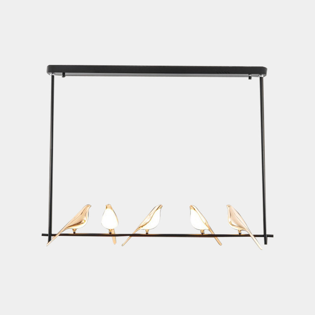 Chandelier Pendant Light Zinc Alloy 35 in Black Gold Living Room Bedroom Dining Room Ceiling Lighting Modern Nordic Style | Thomler