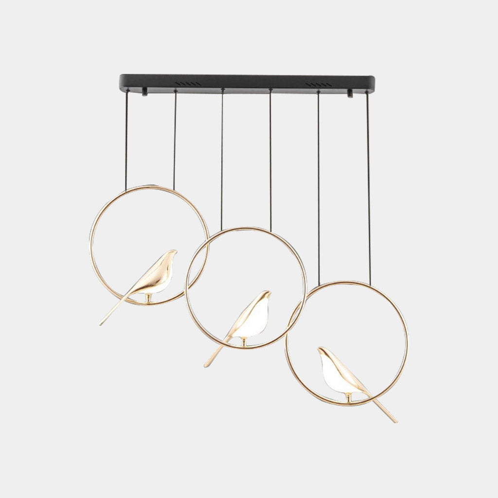 Chandelier Pendant Light Zinc Alloy 35 in Black Gold Living Room Bedroom Dining Room Ceiling Lighting Modern Nordic Style | Thomler