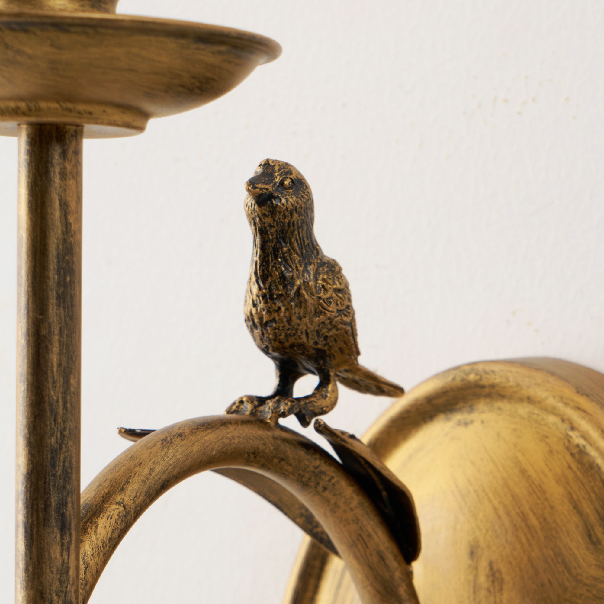 Wall Lamp Metal Bird Design 15.7 in Bedroom Decorative Ambient Lighting Fixture Art Accent | Thomler