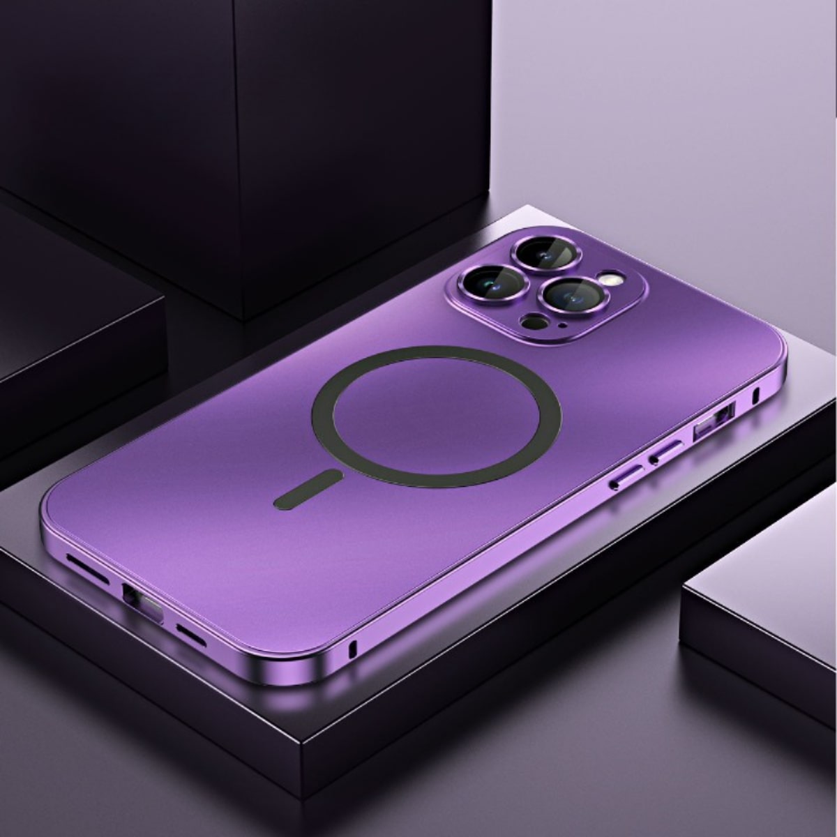 Aluminum Snap-Lock iPhone Case with Full Camera Protection & Raised Edges for 13-17 Models | Thomler