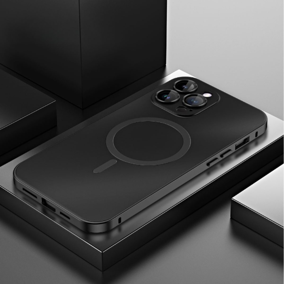 Aluminum Snap-Lock iPhone Case with Full Camera Protection & Raised Edges for 13-17 Models | Thomler