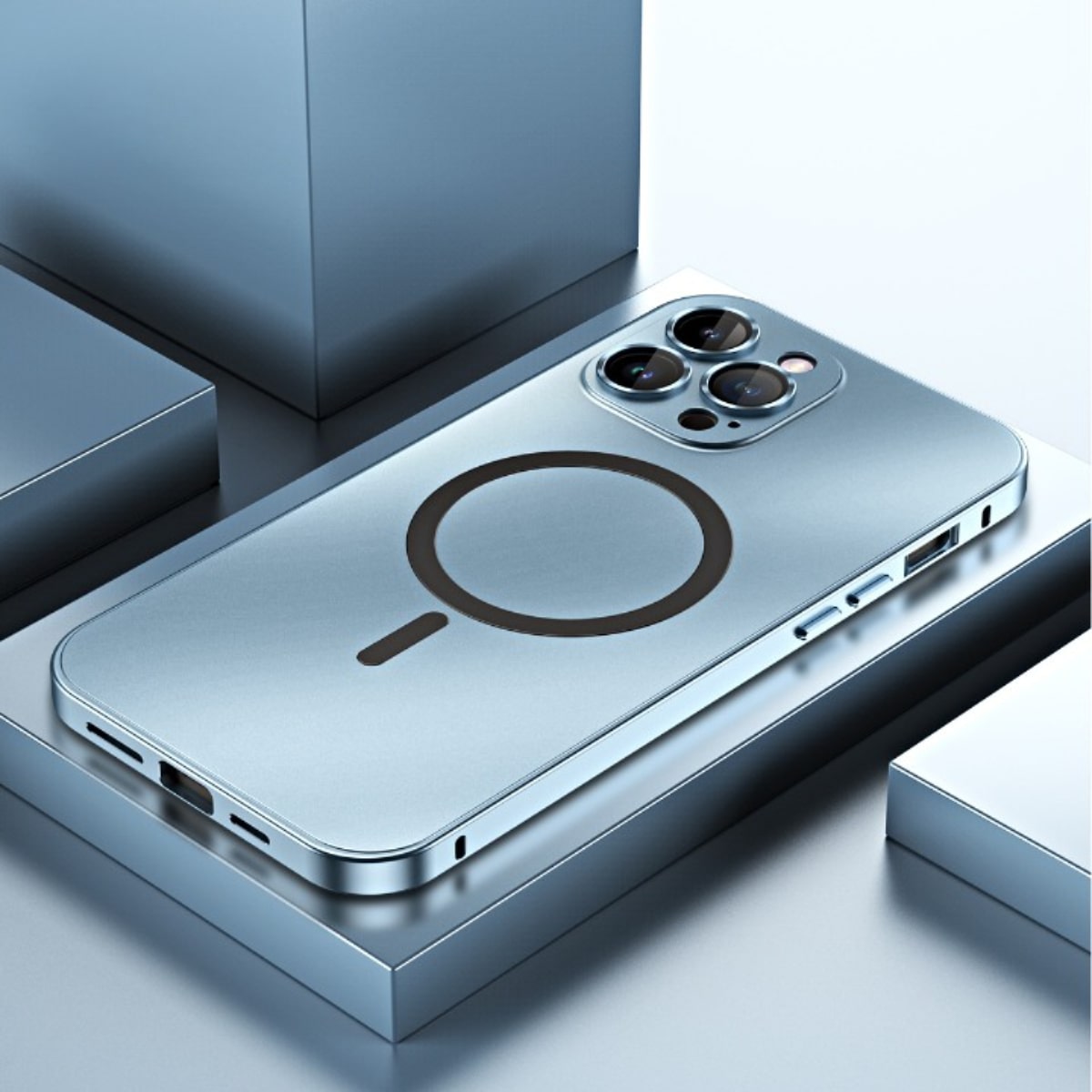 Aluminum Snap-Lock iPhone Case with Full Camera Protection & Raised Edges for 13-17 Models | Thomler