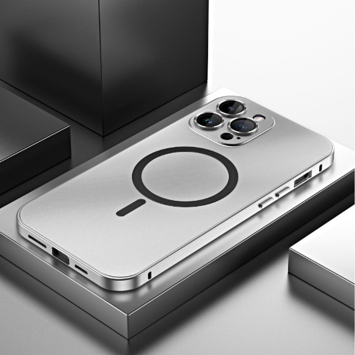 Aluminum Snap-Lock iPhone Case with Full Camera Protection & Raised Edges for 13-17 Models | Thomler
