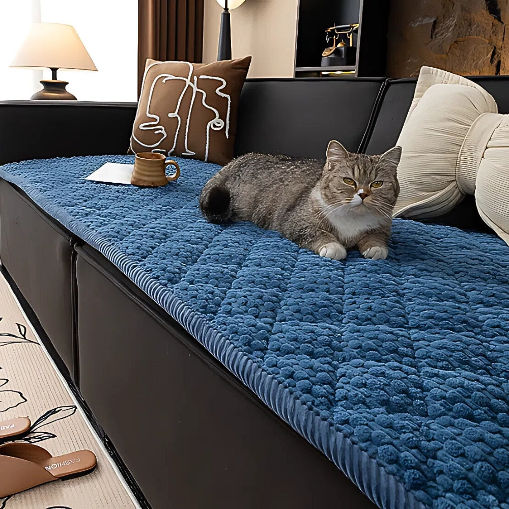 Quilted Furniture Protector for Couch with Non-Slip Backing | Machine Washable Pet-Friendly Slipcover for Sofa, Loveseat & Chair | Thomler