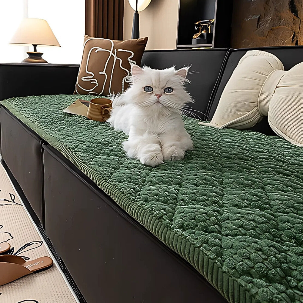 Quilted Furniture Protector for Couch with Non-Slip Backing | Machine Washable Pet-Friendly Slipcover for Sofa, Loveseat & Chair | Thomler