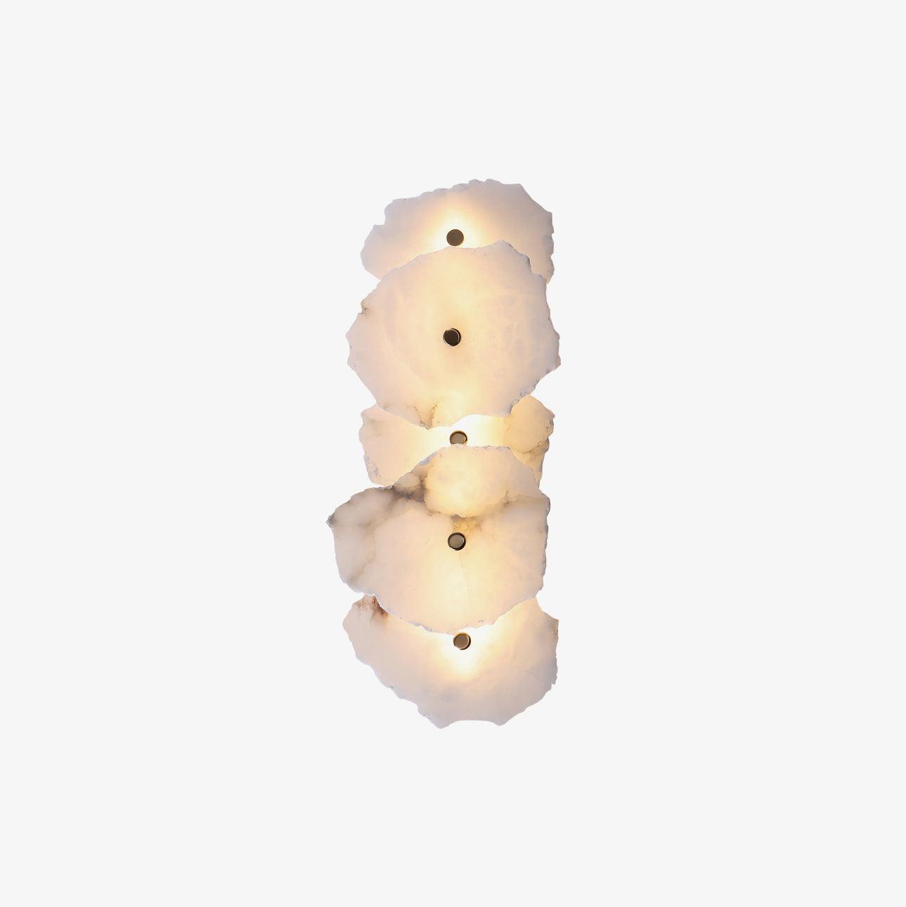 Wall Sconce Metal Alabaster 5.5 in White Indoor Lighting Modern Home Hallway Bedroom Lamp | Thomler