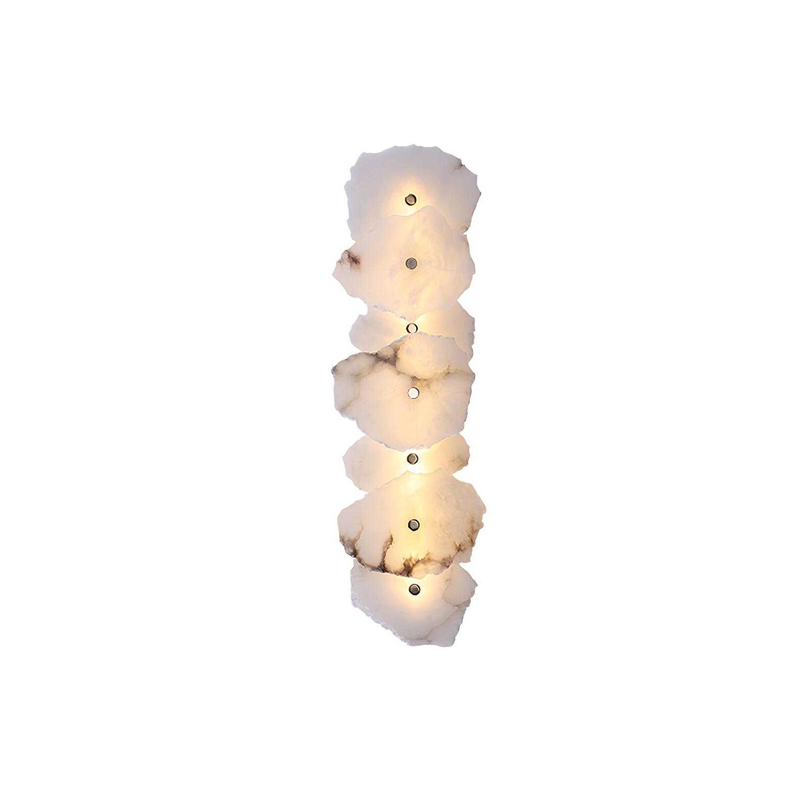 Wall Sconce Metal Alabaster 5.5 in White Indoor Lighting Modern Home Hallway Bedroom Lamp | Thomler