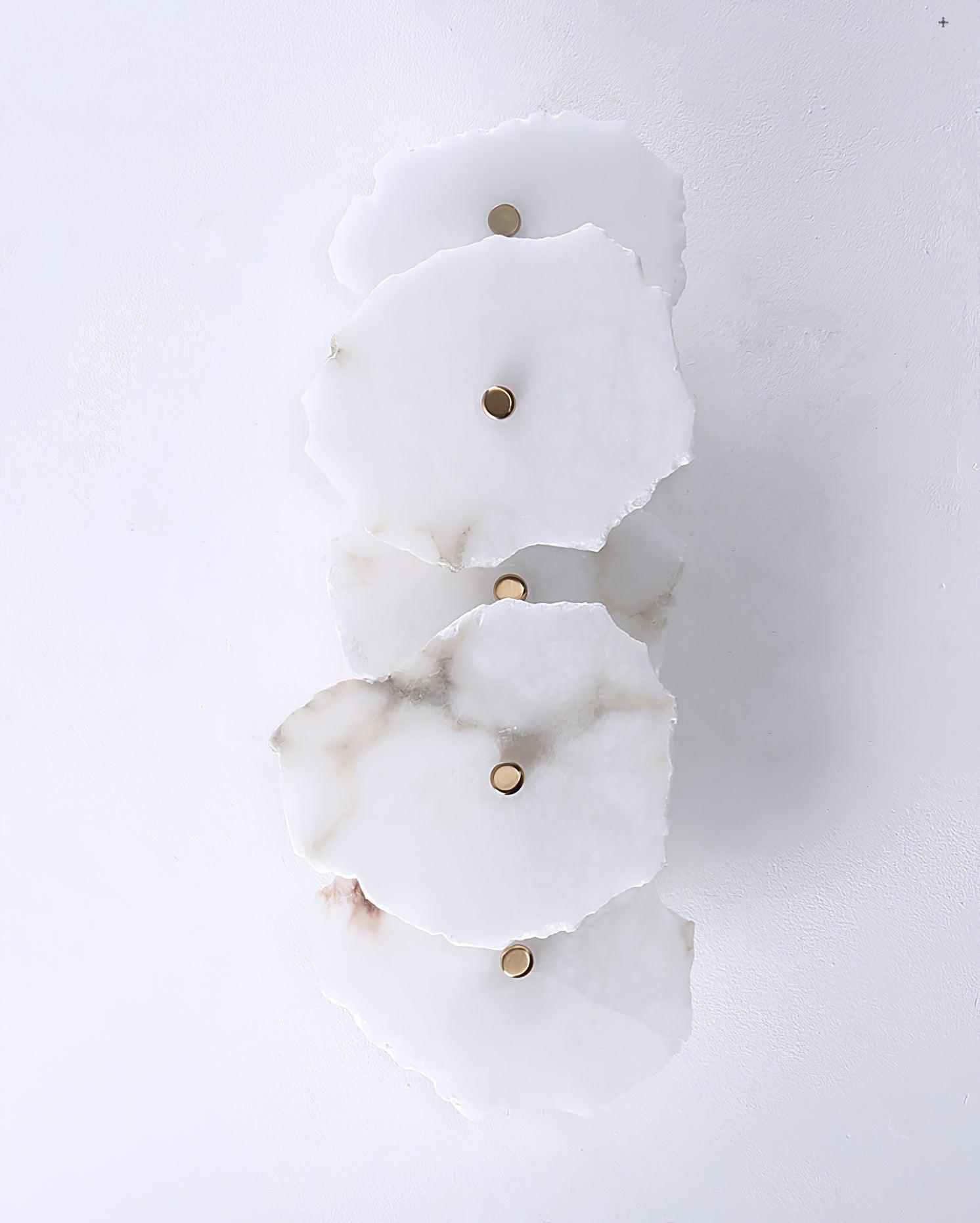 Wall Sconce Metal Alabaster 5.5 in White Indoor Lighting Modern Home Hallway Bedroom Lamp | Thomler