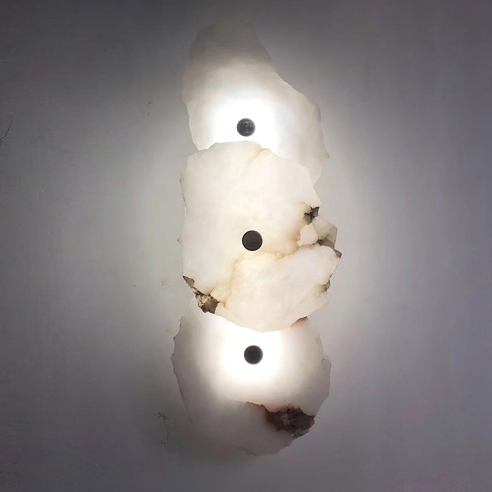 Wall Sconce Metal Alabaster 5.5 in White Indoor Lighting Modern Home Hallway Bedroom Lamp | Thomler