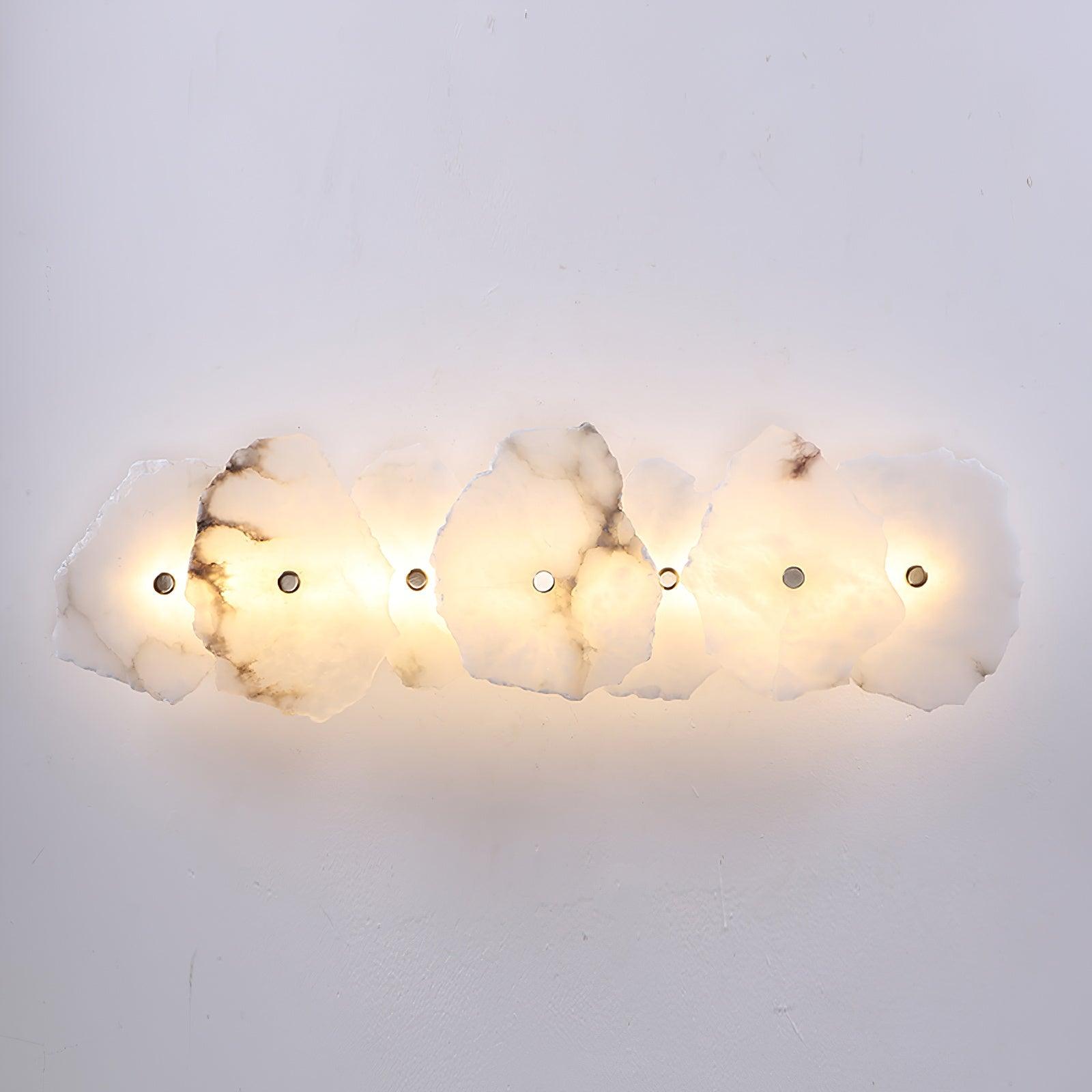 Wall Sconce Metal Alabaster 5.5 in White Indoor Lighting Modern Home Hallway Bedroom Lamp | Thomler