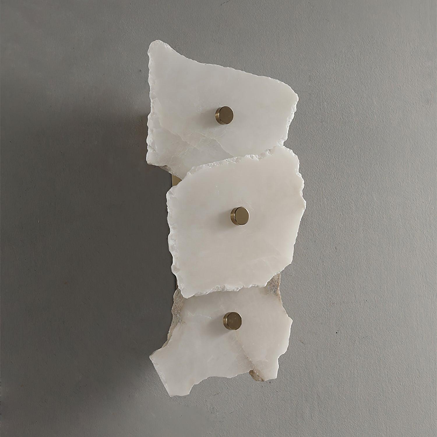Wall Sconce Metal Alabaster 5.5 in White Indoor Lighting Modern Home Hallway Bedroom Lamp | Thomler