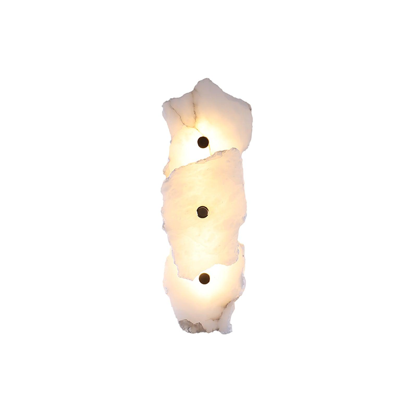 Wall Sconce Metal Alabaster 5.5 in White Indoor Lighting Modern Home Hallway Bedroom Lamp | Thomler