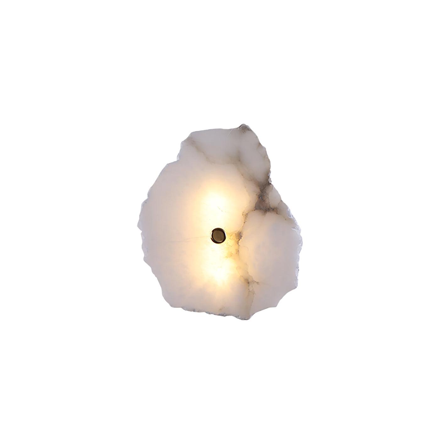 Wall Sconce Metal Alabaster 5.5 in White Indoor Lighting Modern Home Hallway Bedroom Lamp | Thomler