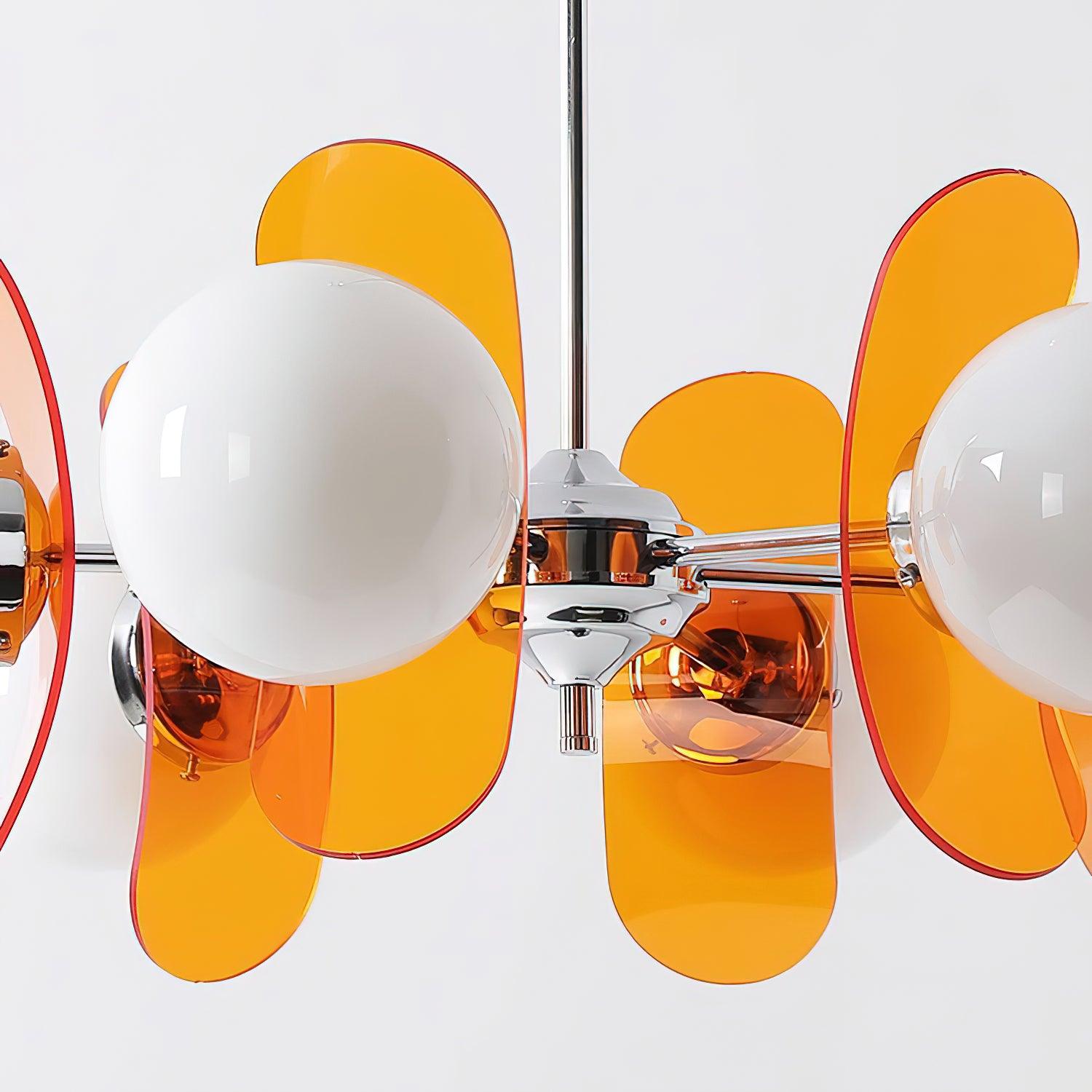 Iron Glass Ceiling Light for Dining Room Modern Multi-Bulb Fixture Adjustable Pendant Chandelier for Kitchen Island Living Room Entryway Hom | Thomler