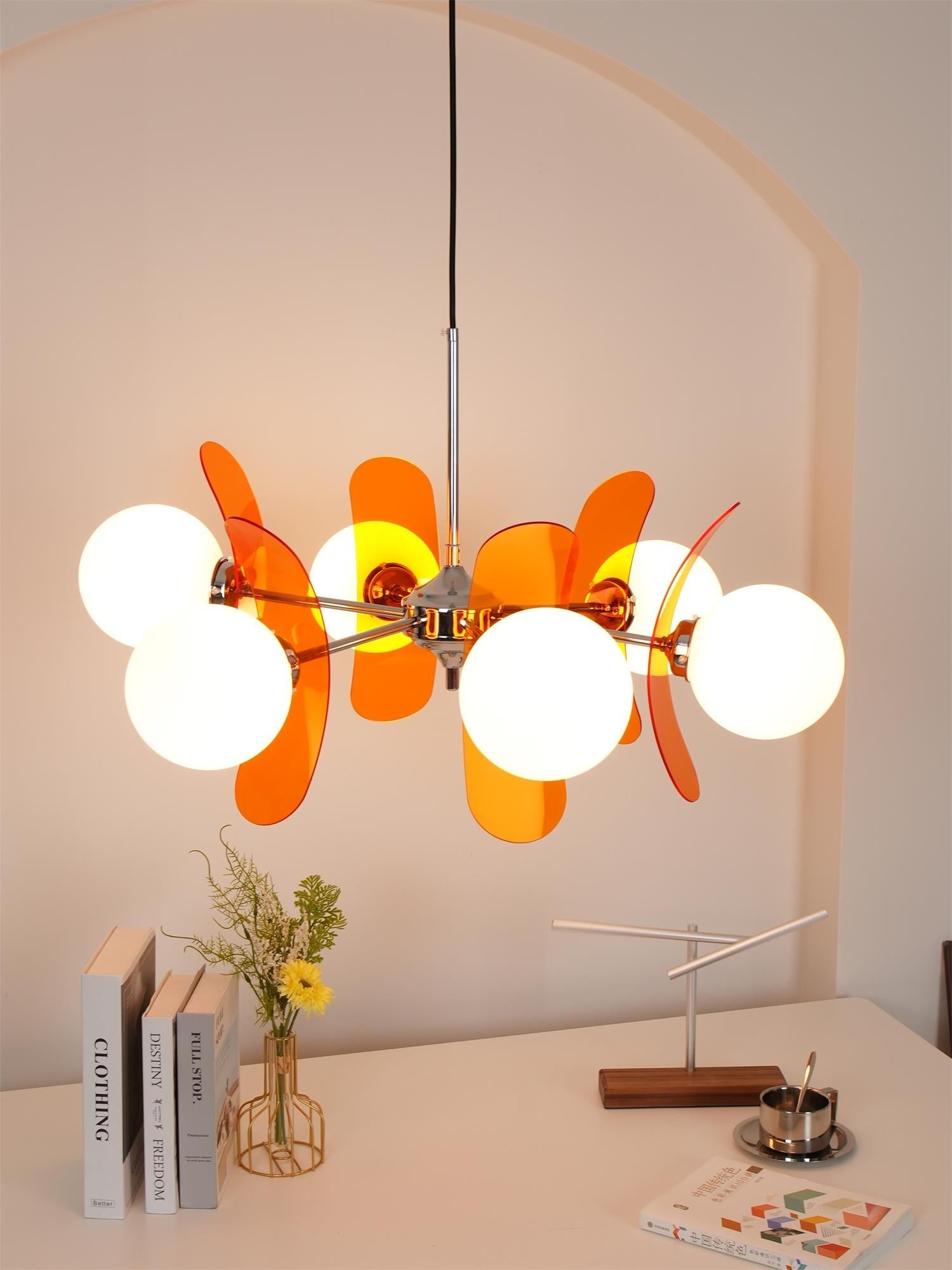Iron Glass Ceiling Light for Dining Room Modern Multi-Bulb Fixture Adjustable Pendant Chandelier for Kitchen Island Living Room Entryway Hom | Thomler