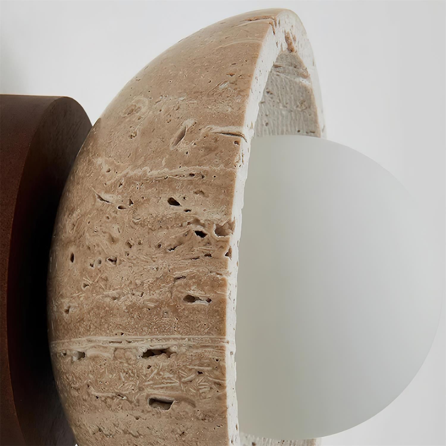 Ceiling Light Travertine Stone 5.9 in White Indoor Wall And Ceiling Fixture Modern Lighting | Thomler