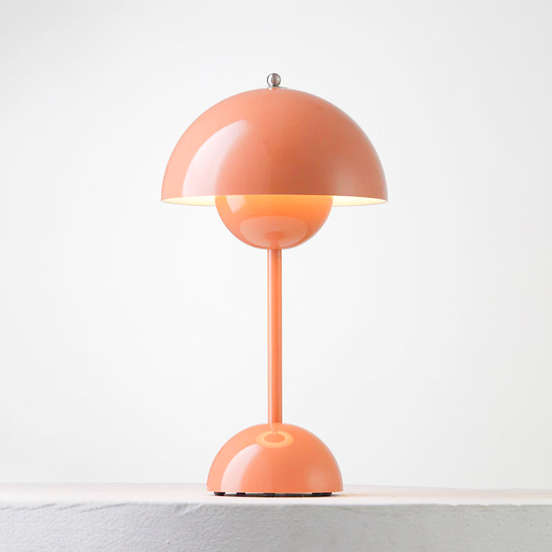 Desk Lamp Metal 6.3 in Rechargeable Tri-Color Small Table Light | Thomler