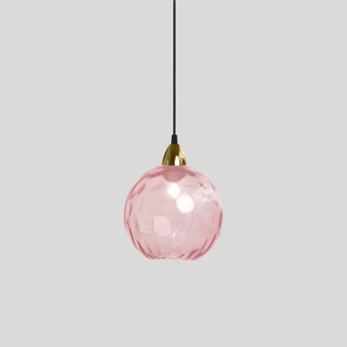 Pendant Light Glass Globe E26 20.0 cm Grey Dining Room Bedroom Hanging Ceiling Lamp Modern Ambient Lighting | Thomler