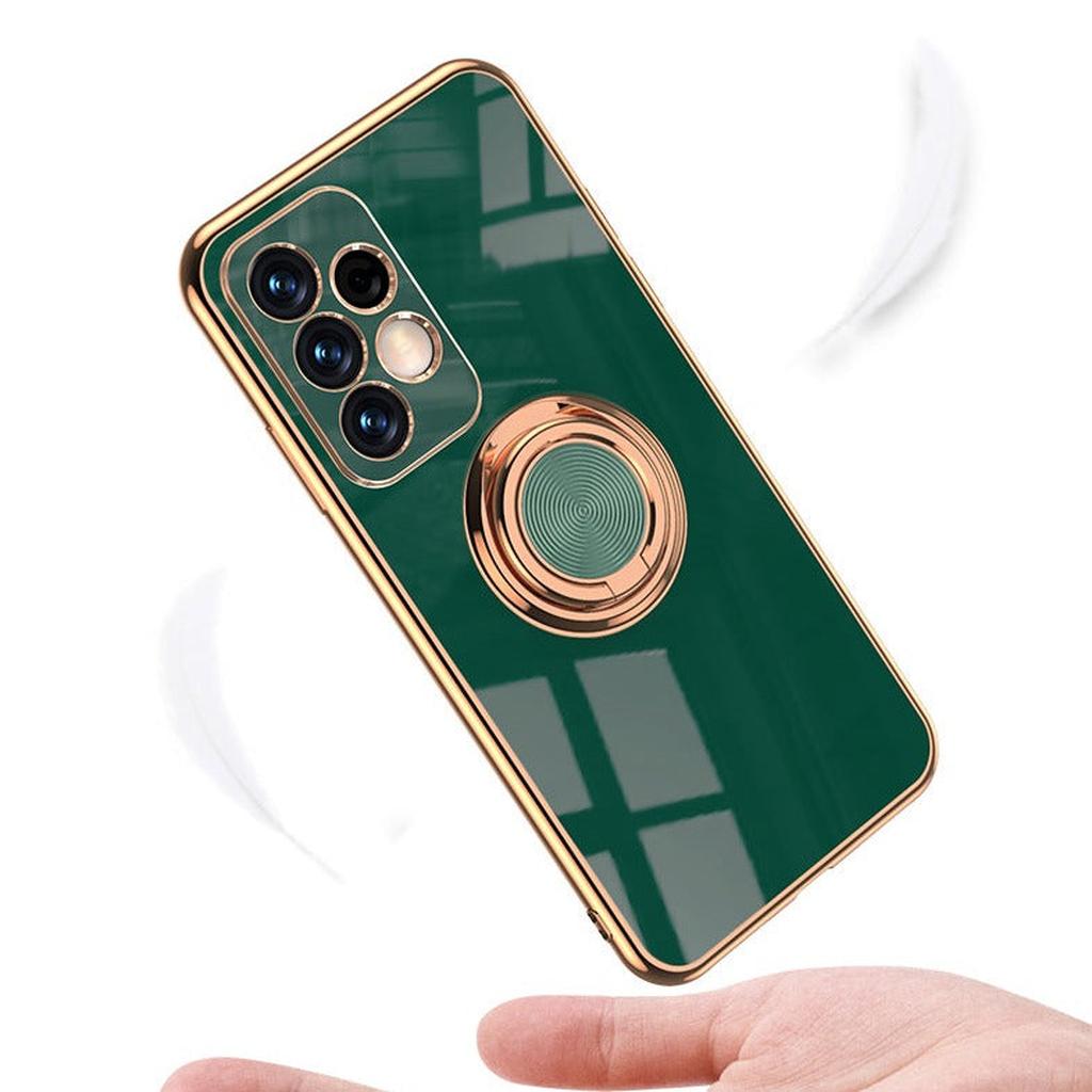 Rotating Ring Grip Phone Case for Samsung Galaxy – Magnetic Car Mount Compatible, Shock-Absorbing TPU with Microfiber Lining for S21-S26 | Thomler