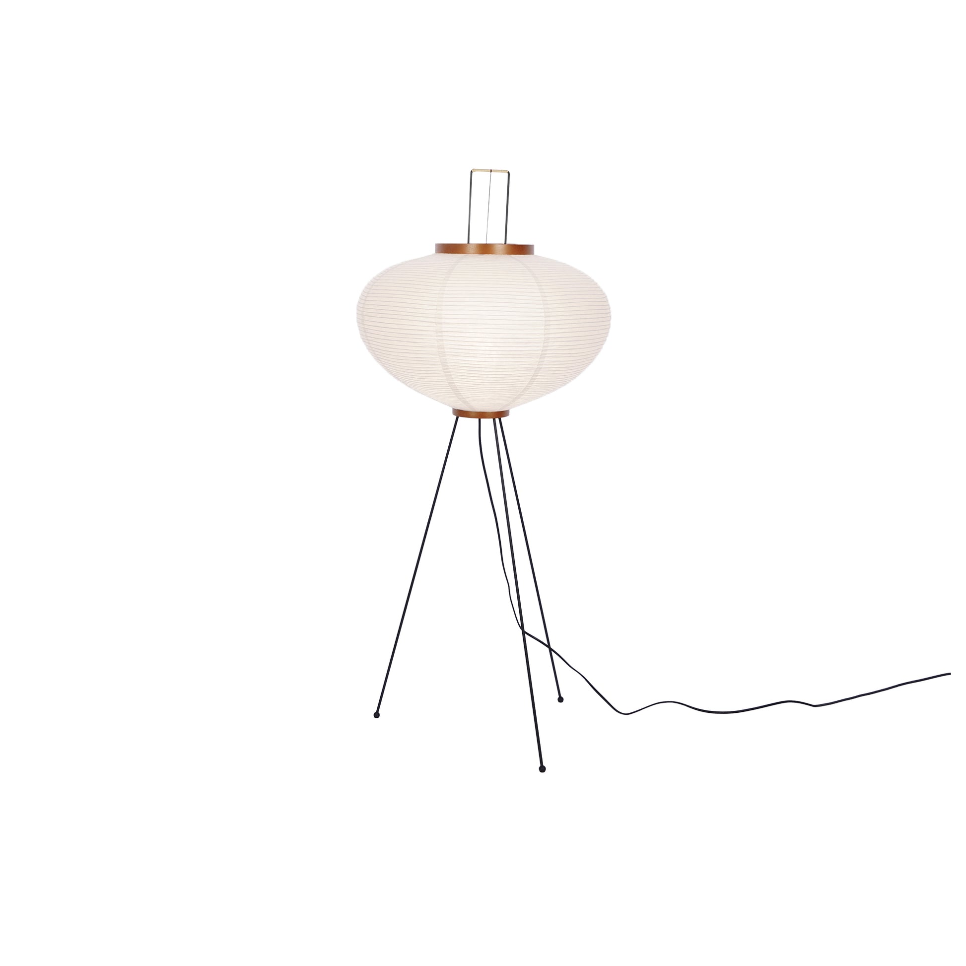 Akari Floor Lamp 47 in Mulberry Paper White Indoor Ambient Lighting Decorative Sculpture | Thomler