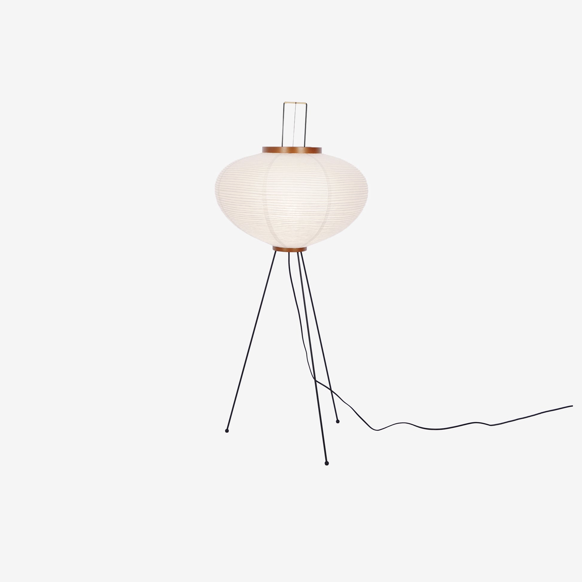 Akari Floor Lamp 47 in Mulberry Paper White Indoor Ambient Lighting Decorative Sculpture | Thomler