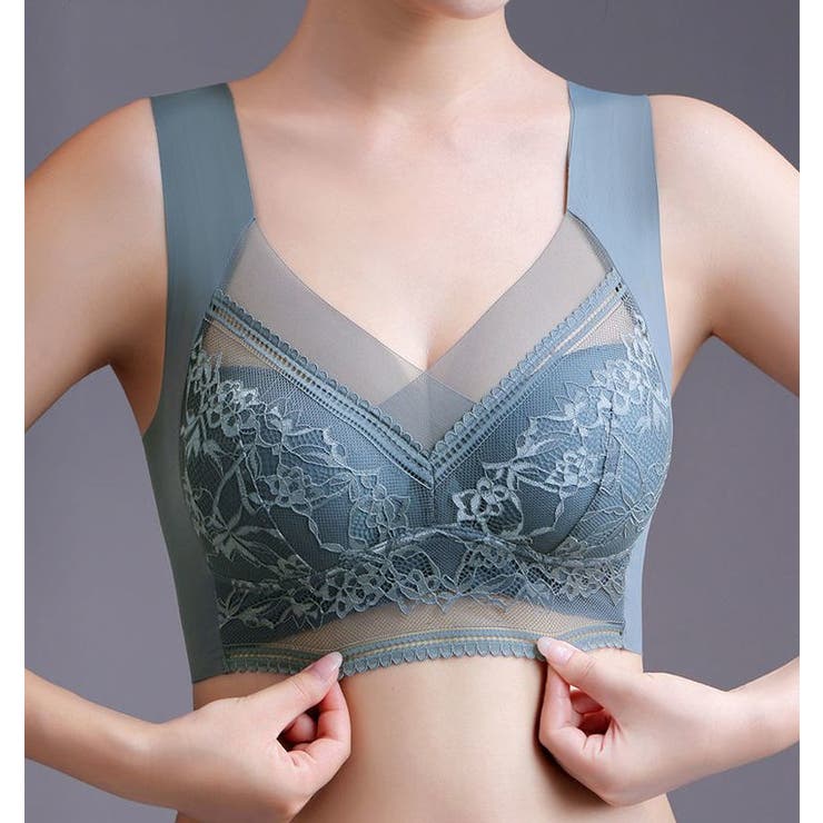 Wireless Push-Up Support Bra with Wide Straps & Lace Trim – Seamless Comfort for All-Day Wear | Thomler