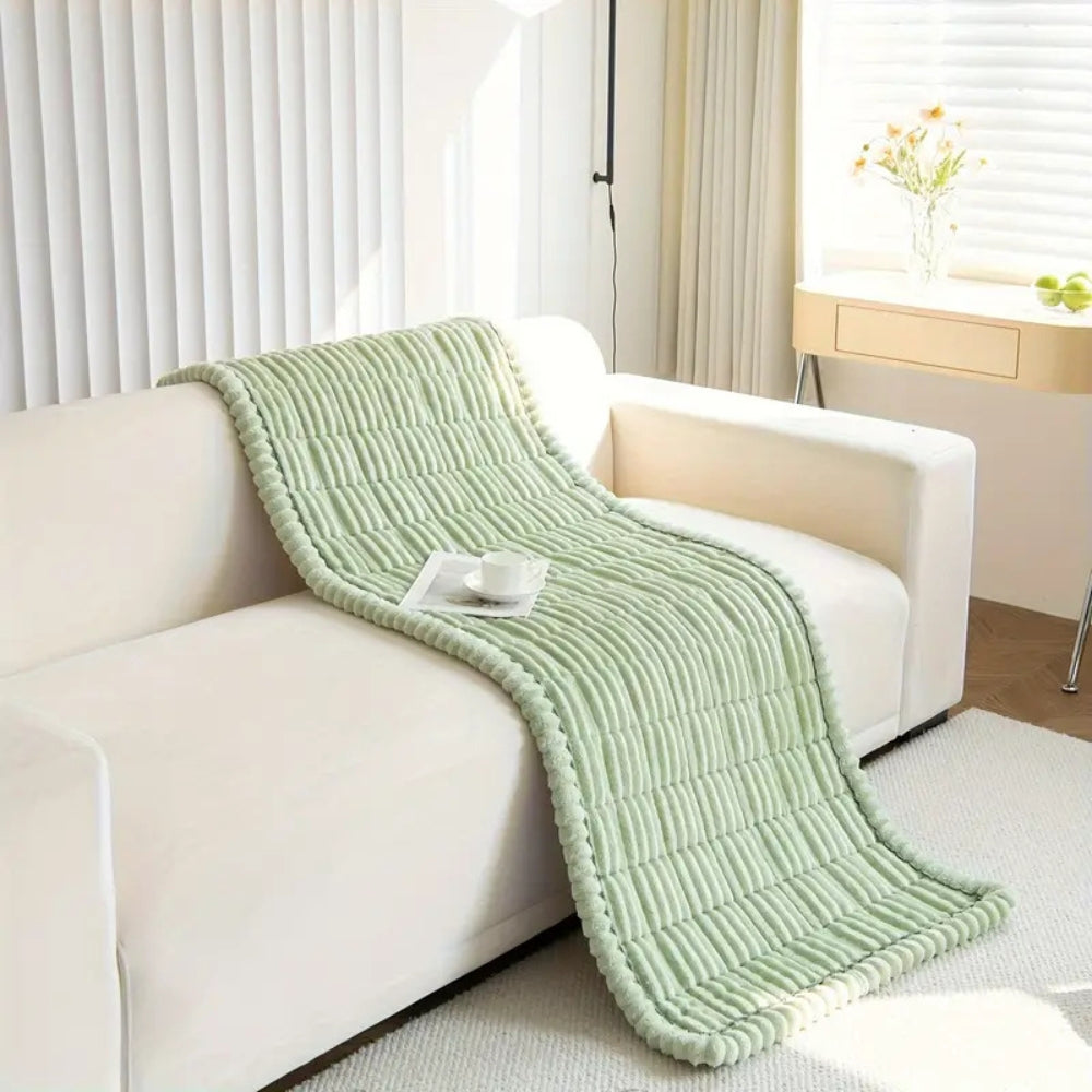 Furniture Throw Blanket Soft Fleece Sofa Protector Anti-Slip Ruffled Edges for Couch Chair Loveseat Living Room Bedroom Pet-Friendly | Thomler